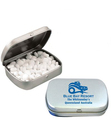 Sugar Free Breath Mints in Silver Tin (with 1 colour print)